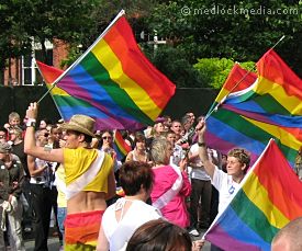 Freedom flags at Pride